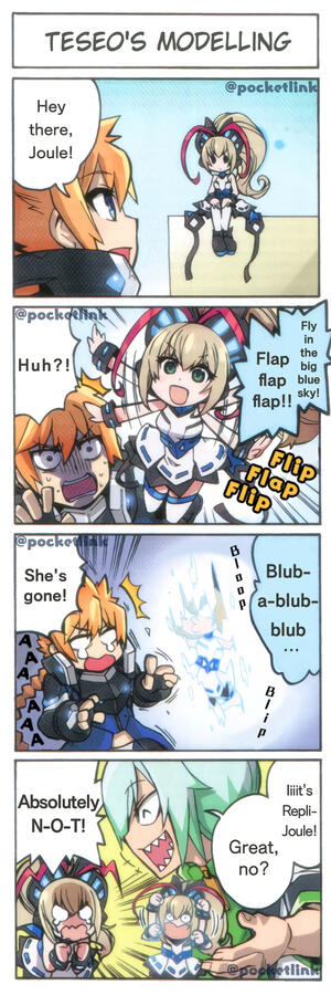 &quot;Teseo&#39;s Modelling&quot; from the Armed Blue Gunvolt OCW Artbook